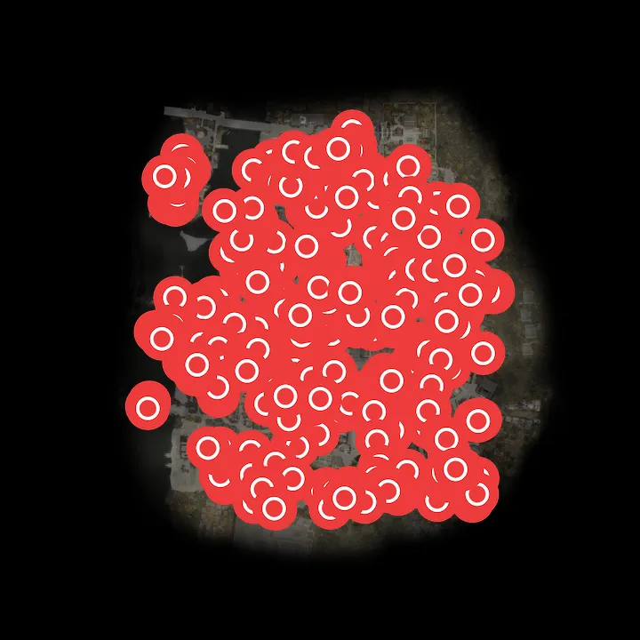 Where Hitotsume Gasa appears on the map