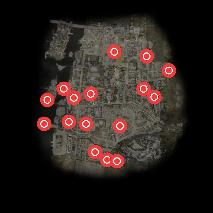 Where Kubi Akari (second variant) appears on the map