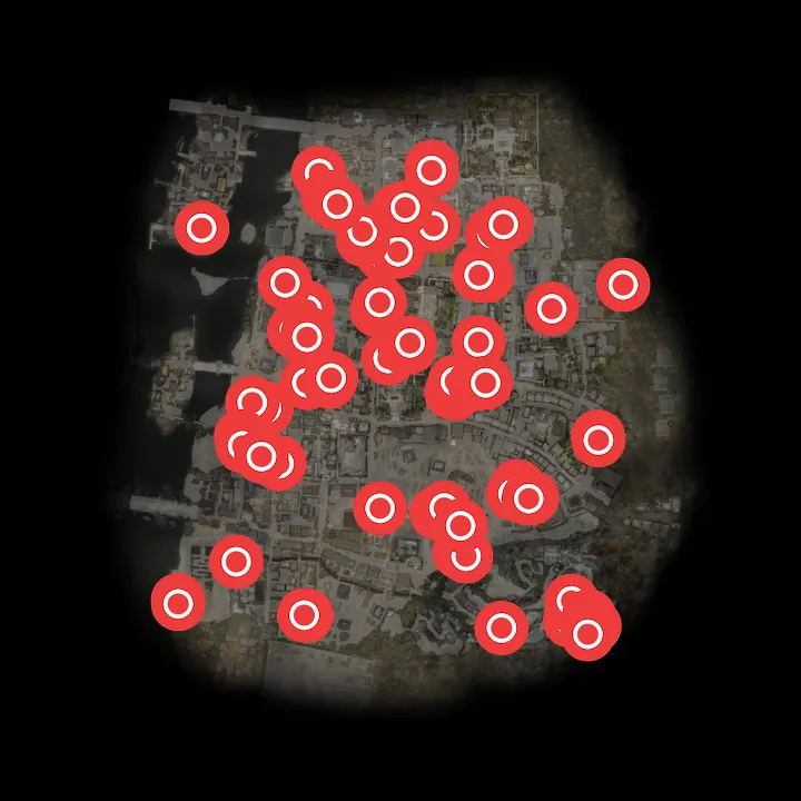 Where Togemaru appears on the map