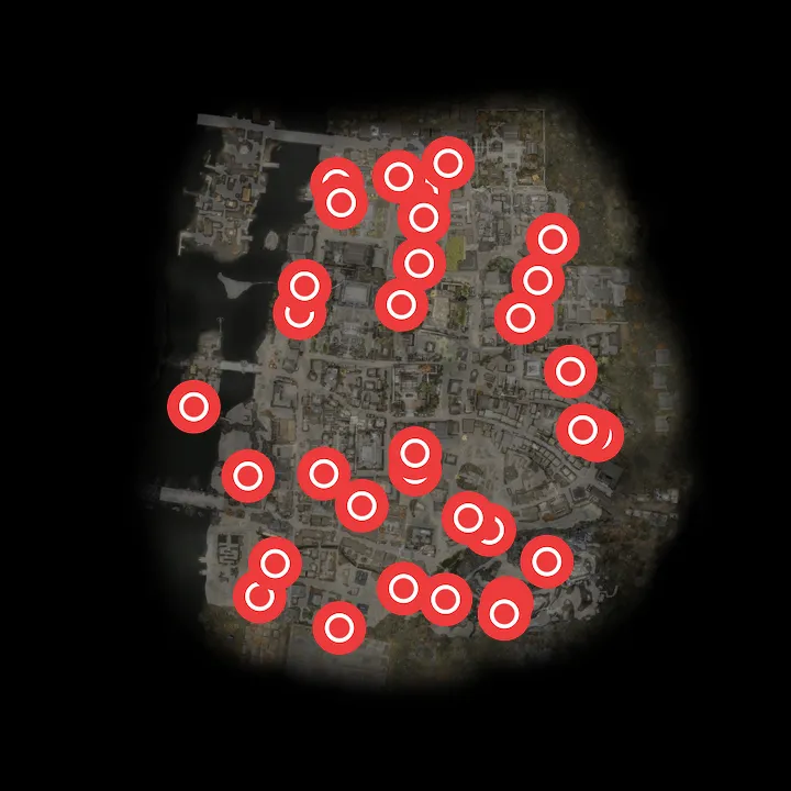 Where Chijiko appears on the map