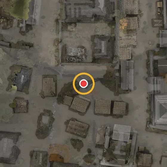 Map location of Hidden Treasure No. 2