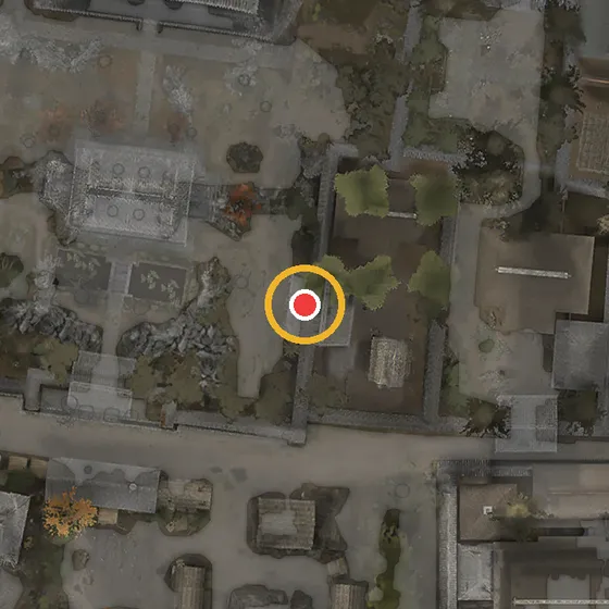 Map location of Hidden Treasure No. 3