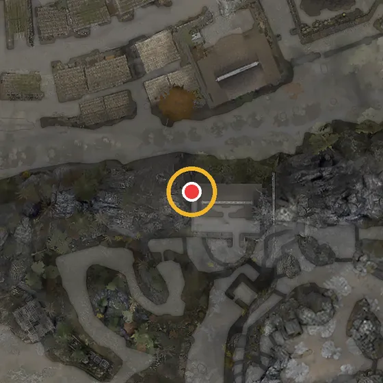 Map location of Hidden Treasure No. 4